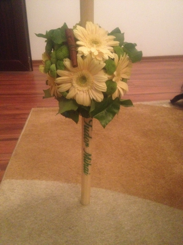 Lumanare personalizata Botez